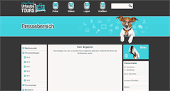 Desktop Screenshot of presse.urlaubstours.de